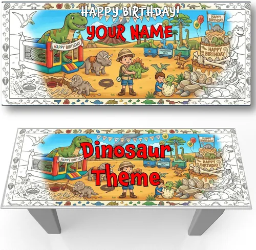 Miniatura 16 de Young N Refined Página de colorear personalizada para fiesta de cumpleaños con nombre personalizado (72 x 30 pulgadas)