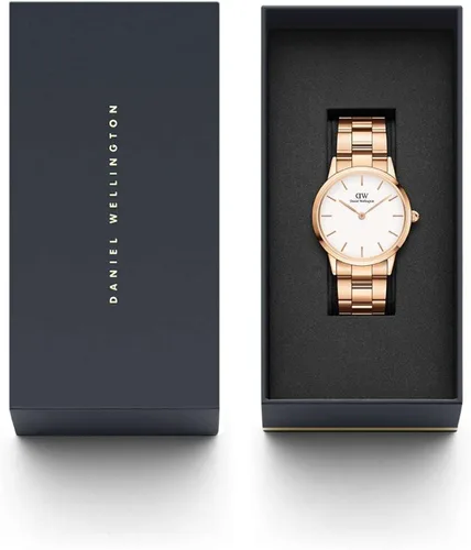 Miniatura 8 de Daniel Wellington Iconic Link Reloj pulsera de eslabones de oro rosa o plata