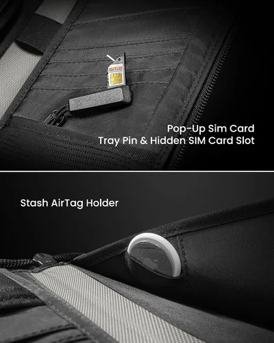 Miniatura 4 de Carteras para pasaporte T03, Gris, Cartera Rfid
