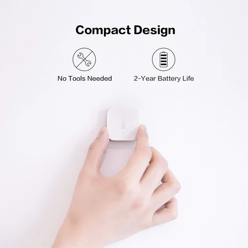 Miniatura 7 de Aqara - Sensor de temperatura y humedad Zigbee, termómetro inalámbrico higrómetro para automatización del hogar, monitoreo remoto, requiere Aqara