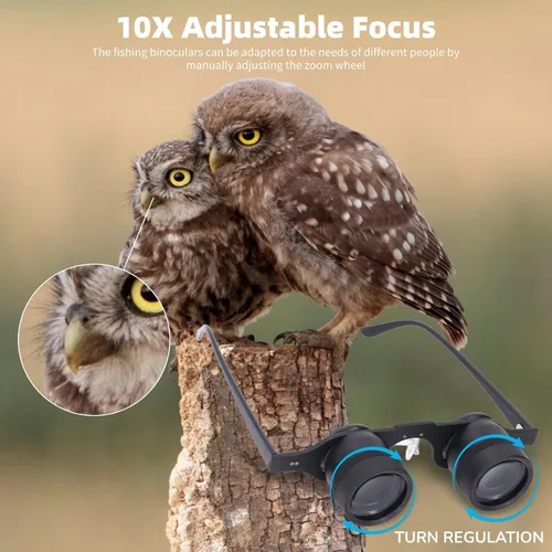 Miniatura 5 de Yoidesu Prismáticos profesionales 10X HD para pesca, observación de aves, deportes, conciertos, teatro, telescopio portátil, lentes de ópera con 2