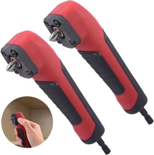 Miniatura 3 de 2 unids accesorio de ángulo recto destornillador eléctrico reparación dispositivo de esquina de 90 grados destornillador adaptador de enchufe