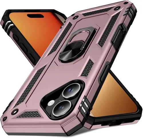 Miniatura 25 de 17 Pro - Funda de teléfono para hombre con anillo de soporte, armadura resistente de grado militar para iPhone 17 Pro, funda a prueba de golpes, Azul