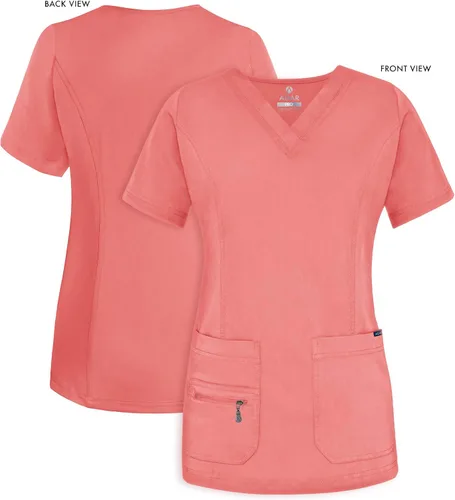 Miniatura 5 de Adar Pro - Camisa quirúrgica para mujer, con cuello en V elevado