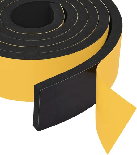 Miniatura 25 de Yotache Cinta de espuma de goma de neopreno de 1 pulgada de ancho x 1/16 pulgadas de grosor (nueva artesanía adhesiva), junta de tiras de espuma