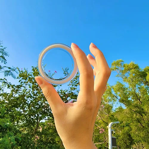 Miniatura 3 de metisinno Base magnética compatible con agarres de teléfono PopSocket y fundas MagSafe para iPhone, transparente y blanco