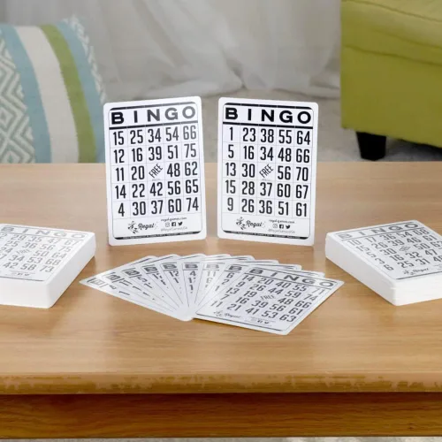 Miniatura 5 de Regal Bingo - Hojas de bingo clásicas de solo 6 x 4 pulgadas, hojas de bingo blancas reutilizables para noches de juegos familiares, fiestas
