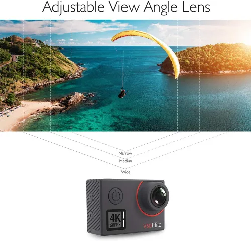 Miniatura 7 de AKASO V50 Elite 4K60fps Pantalla táctil WiFi Cámara de acción Control de voz EIS 131 pies Cámara impermeable 8X Zoom Control remoto