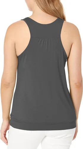 Miniatura 2 de Traleubie - Camiseta sin mangas para mujer con cuello redondo y ajuste holgado