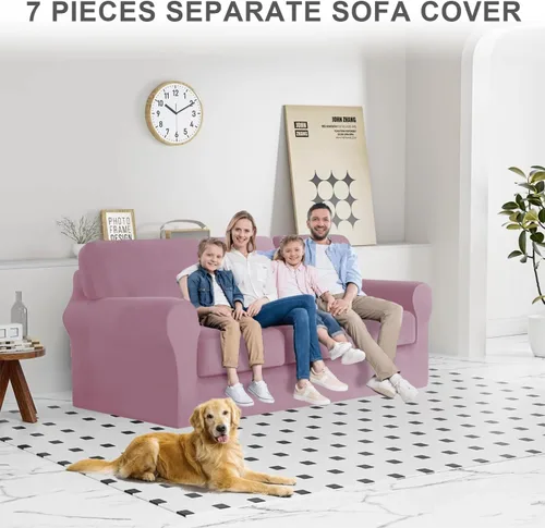Miniatura 203 de Funda para Sofá de Terciopelo, Fundas Elásticas para Sofá para Funda Principal Separada/Respaldos y Cojines de Asiento, Funda para Sofá, para Fundas