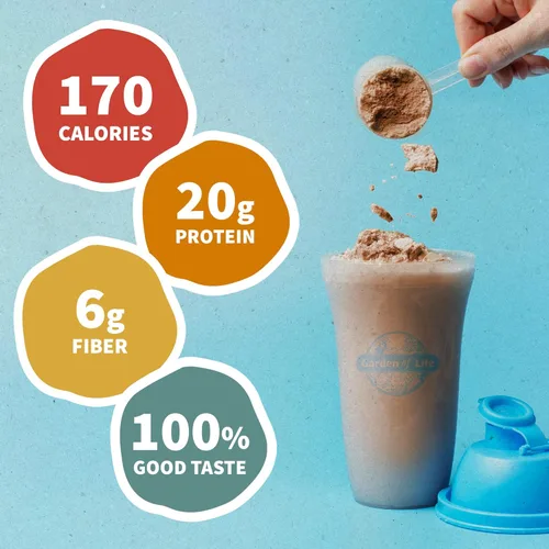 Miniatura 3 de Garden of Life Proteína vegetal cremosa + leche de avena en polvo + proteína vegana con sabor a chocolate, a base de plantas, prebióticos