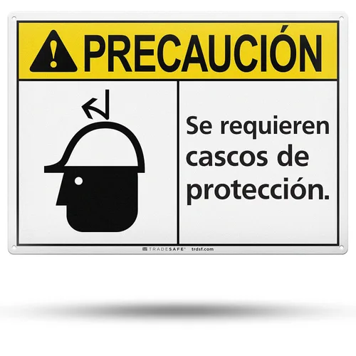 Miniatura 13 de TRADESAFE Letrero de protección ocular requerida de PPE – Letrero de pared, letrero de seguridad de aluminio de instalación rápida, reflector