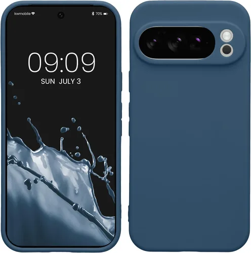Miniatura 174 de kwmobile Funda compatible con Google Pixel 9 Pro - Funda protectora delgada de TPU para teléfono - Acabado mate suave - Negro mate