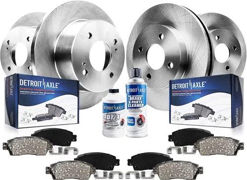 Miniatura 9 de Detroit Axle - Kit de frenos para Ford Crown Victoria Mercury Grand Marquis Marauder 2003-2011, rotores de freno y pastillas de freno de cerámica