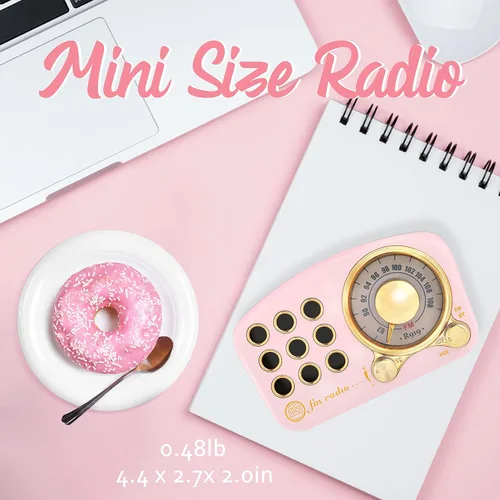 Miniatura 6 de Altavoz Bluetooth retro FM Radio vintage con volumen fuerte, fuerte mejora de graves, conexión inalámbrica Bluetooth 5.0, volumen fuerte, tarjeta TF