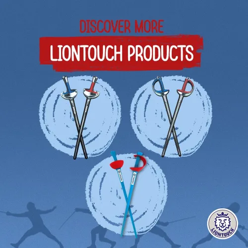 Miniatura 7 de Liontouch - Láminas de esgrima deportivas, rojo y azul para niños y niñas a partir de 3 años Juguete de espuma para niños en diseño realista
