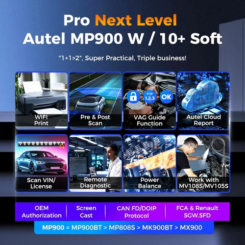 Miniatura 6 de Autel Escáner MaxiPRO MP900, MP900 2026 igual que MP900BT MS906 PRO MS906MAX, hasta MS906 MP808BT PRO MP808S MK900 MX900, herramienta de escaneo