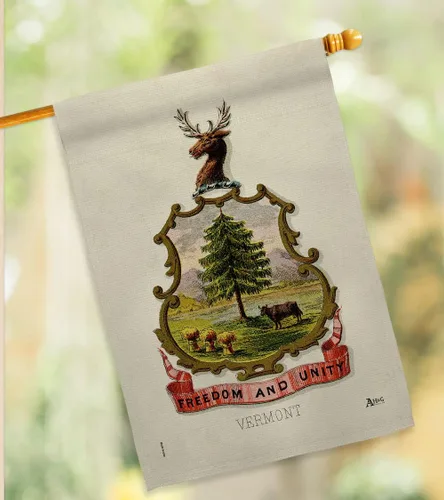 Miniatura 12 de Americana Home & Garden Coat of arms Vermont Garden House Flag Kit Americana States American Territories Republic Country Particular Area Decoration