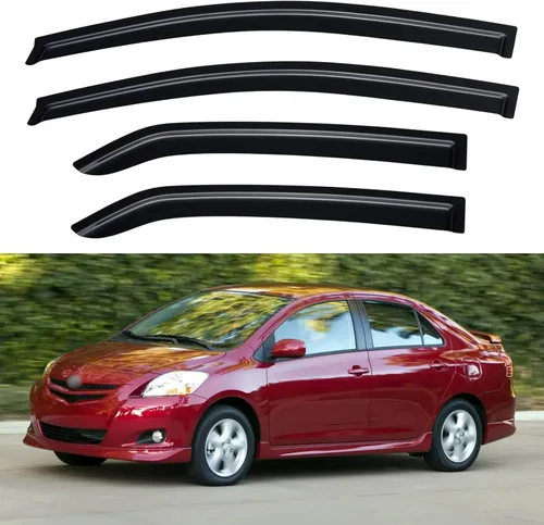 Miniatura 8 de YQAUTEC Viseras de Ventana Protectores de Lluvia para Honda Civic 2022 2023 2024 2025 2026, Deflectores de Viento de Ventilación de Ventana Fuera
