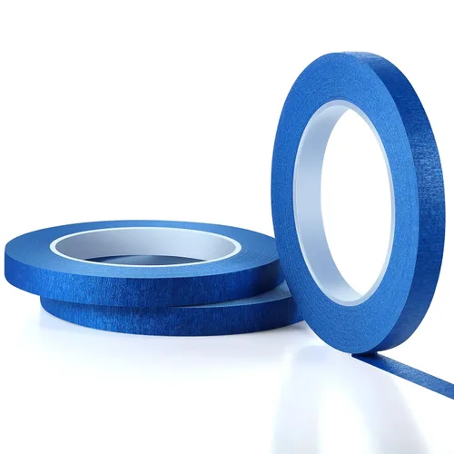 Miniatura 7 de Chuangdi 1/2 pulgada de ancho x 55 yardas, cinta de dibujo de pintor azul multiusos cinta adhesiva para álbumes de recortes (1 rollo)