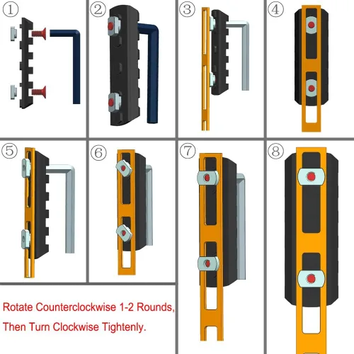 Miniatura 6 de TuFok Riel Alumimun Picatinny de 13 ranuras para Mlock – Soporte adaptador de sección de riel delgado de 0.37 pulgadas de altura con enchufe