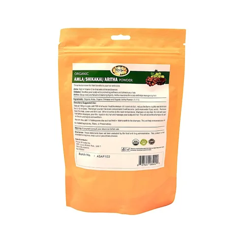 Miniatura 2 de Herbi+ Polvo de henna orgánica (Lawsonia Inermis) Acondicionador y color para el cabello 100% natural USDA orgánico, vegano, sin OMG Sin