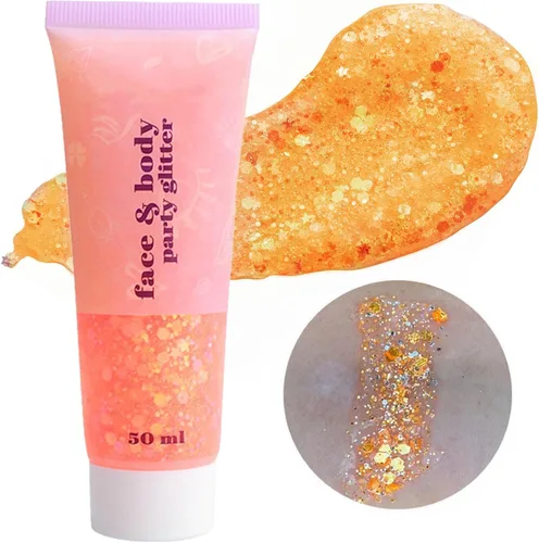 Miniatura 18 de Go Ho Gel de purpurina púrpura de sirena, purpurina holográfica para el cabello morado para niños y mujeres, lentejuelas gruesas para ojos, labios