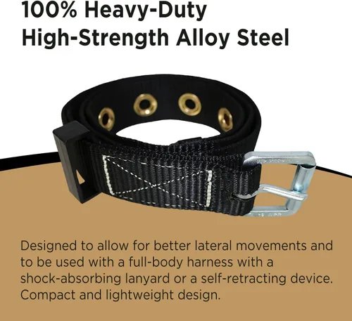 Miniatura 3 de AFP Tongue Buckle Body Harness, Heavy-Duty Tool Safety Belt, Construction Fall-Protection (OSHA/ANSI)