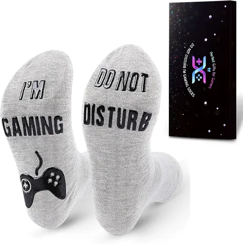 Calcetines de juegos Do Not Disturb, calcetines para jugadores, regalos divertidos para adolescentes, niños, hombres, mujeres, padre, papá, banda de