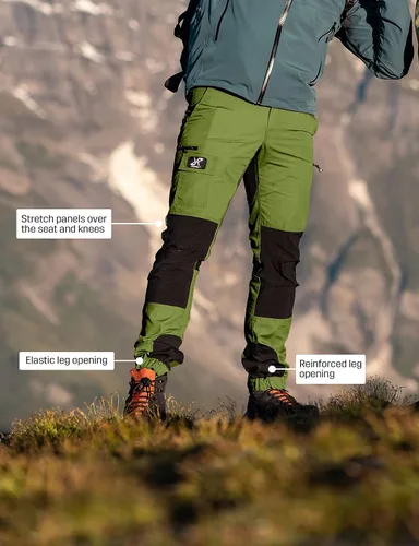 Miniatura 6 de RevolutionRace Pantalones Nordwand para hombre, pantalones duraderos para todas las actividades al aire libre