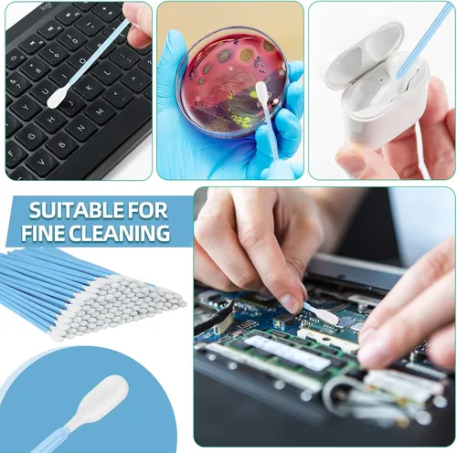 Miniatura 5 de Kit de hisopos de limpieza de espuma multiusos – Esponja de esponja sin pelusa para cámara, pistola, impresora de inyección de tinta, lente óptica