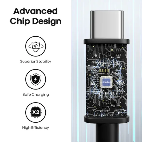 Miniatura 2 de CLEEFUN Cable largo USB C de 20 pies, cable de carga USB a USB-C, cable de carga tipo C de 20 pies para iPhone 16 serie 15, serie Samsung Galaxy