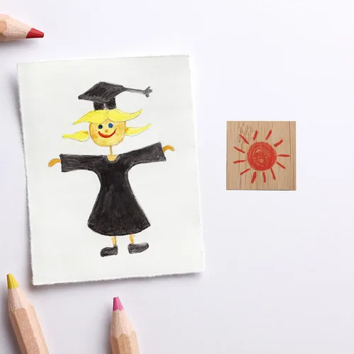 Miniatura 4 de EXCEART Chips de pintura para bricolaje, 25 piezas, cuadrados sin terminar, naturales, seguros para niños y niñas, ideales para decoración