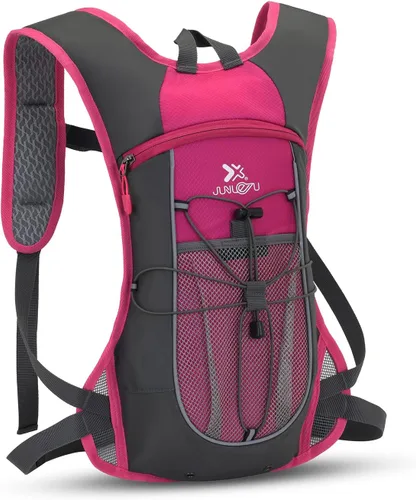 Miniatura 10 de Clape Mochila de hidratación para correr, ciclismo con vejiga de hidratación de 2 litros, mochila de agua ligera y portátil, mochila transpirable