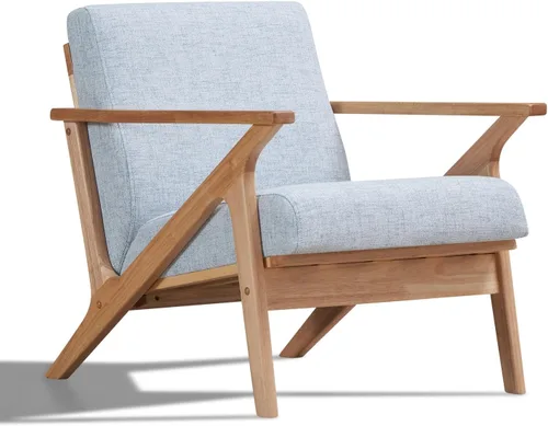 Miniatura 10 de Zola Mid Century Modern Accent Chair Arm Chair: la lectura perfecta, sala de estar y sillas de dormitorio para uso moderno de muebles domésticos