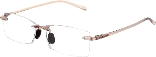 Miniatura 9 de TERAISE Anteojos de lectura sin montura cómodos, ligeros, sin marco, para hombres y mujeres, con bloqueo de luz azul, lentes de computadora Gris