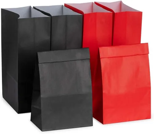 Miniatura 13 de AWELL Bolsa de papel mini azul turquesa con asa para recuerdos de fiesta, 6 x 4.5 x 2.5 pulgadas, para baby shower, cumpleaños, boda, bolsa