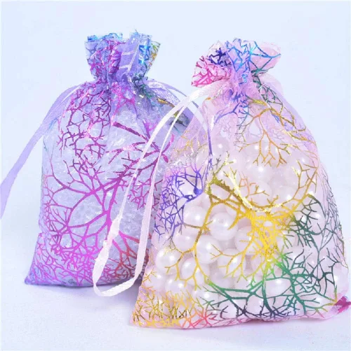 Miniatura 3 de Stratalife Bolsas de organza de 4 x 6 pulgadas, pequeñas bolsas de joyería con cordón, bolsas de regalo para regalos de boda, dulces, 100