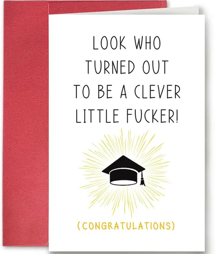 SuperShunhu Divertida Tarjeta de Graduación para Él o Ella, Tarjeta de Felicitación de Graduación para Universidad, Colegio, PHD, Escuela de Derecho