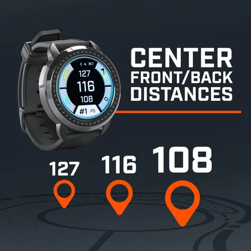 Miniatura 3 de Bushnell iON Elite - Paquete de reloj GPS de golf (negro) - Reloj inteligente con pantalla táctil a color con más de 12 horas de duración
