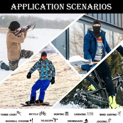 Miniatura 7 de Máscara de esquí para hombre, paquete de 2 pasamontañas, máscara facial para mujer, máscara de verano Shiesty, máscara de casco de motocicleta
