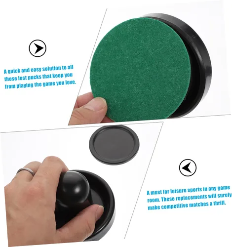 Miniatura 4 de 1 Unidades de Air Hockey Pucks Kit de repuesto para mesas de juego, asas de meta, paletas, huelguistas, accesorios de hockey aéreo