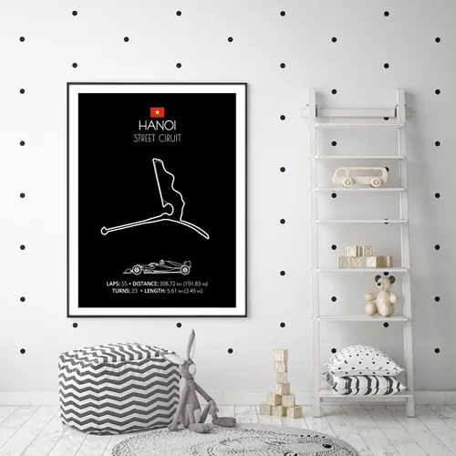 Miniatura 51 de Custom Car Posters Póster hecho a mano compatible con Autodromo Enzo e Dino Ferrari (Imola, Italia), póster de pista de carreras diseñado