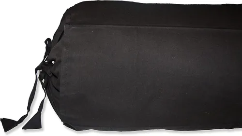 Miniatura 5 de Funda extraíble para almohada de algodón Saffron (Negro, 15 cm x 40 cm (6" x 16"))