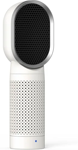 QUEENTY Purificador de aire de escritorio para oficina con filtro HEPA H13, ionizador, salida cara a cara y soplado de aire oscilante para ayudarte