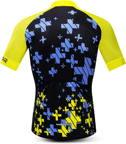 Miniatura 129 de Nuevo Pro cremallera completa hombres ciclismo Jersey manga corta Riding Shirt USA