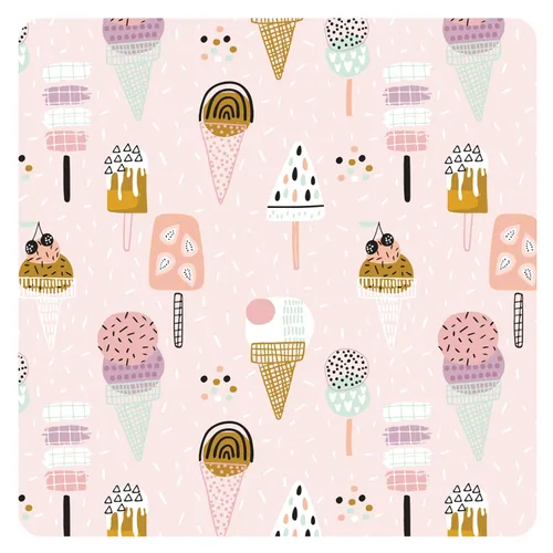 Miniatura 4 de BapronBaby Flutter Pink Ice Cream - Babero suave impermeable resistente a las manchas - Lavable a máquina - 197ft - 5 años - Sz preescolar 3-5 años