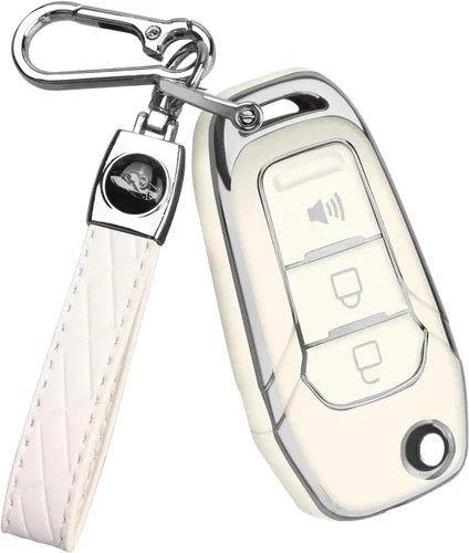 Miniatura 11 de QBUC Funda para llavero Ford, Protector de Carcasa de Llave TPU Compatible con Ford F150 F250 2015 2016 2017 2018 2019, Focus 3 Escort Kuga Everest