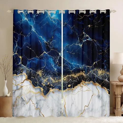 Miniatura 34 de Cortinas opacas de damasco negro para adultos, 30-50 % cortinas barrocas victorianas antiguas de 38 pulgadas de ancho x 54 pulgadas de largo, Multi