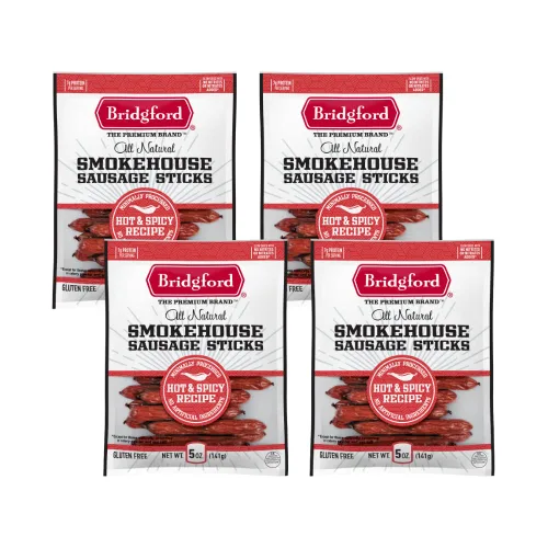 Miniatura 14 de Bridgford Smokehouse - Palitos de salchicha Teriyaki de 5 onzas, paquete de 2 – Hecho con carne de res y cerdo – Sin gluten y alto contenido
